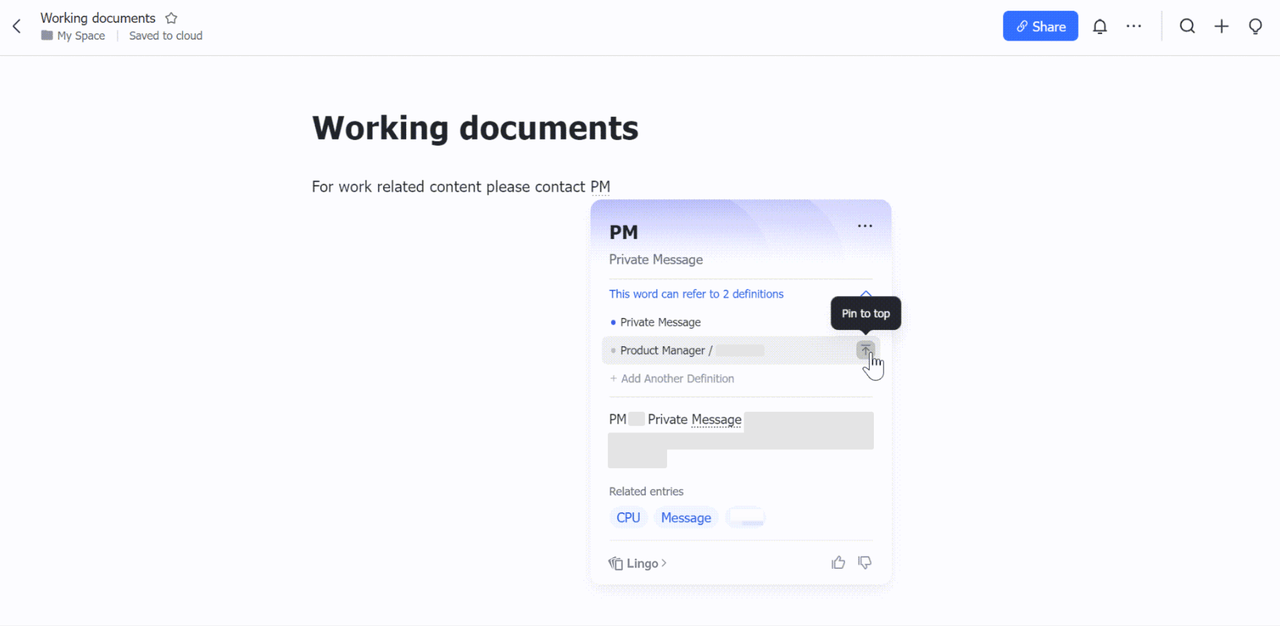 cách xem trong lark docs